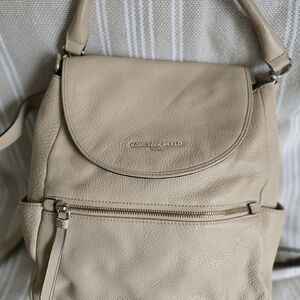 Karl Lagerfeld Tan Leather Backpack